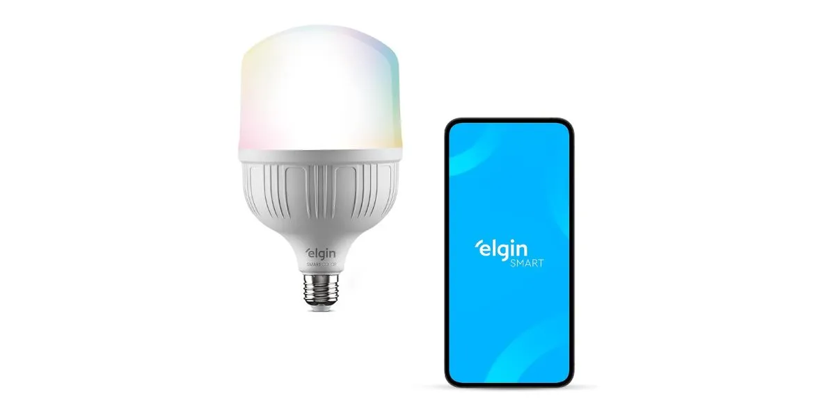 Lâmpada Inteligente Super Potência 30W Elgin Color