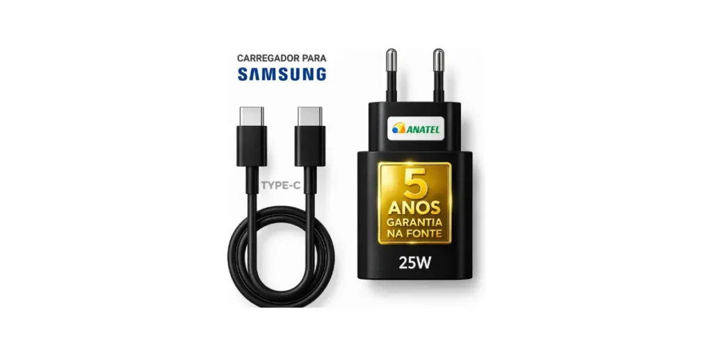 Carregador para Samsung 25w